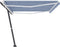 vidaXL - Luifel - vrijstaand - automatisch - 500x300 - cm - blauw - en - wit