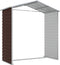 vidaXL - Tuinschuur - 191x130x198 - cm - gegalvaniseerd - staal - bruin