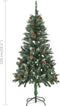 vidaXL - Kunstkerstboom - met - verlichting - en - kerstballen - 150 - cm