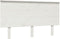 vidaXL - Hoofdbord - 184x6x82,5 - cm - massief - grenenhout - wit
