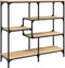 vidaXL - Wandtafel - 103x32x95 - cm - bewerkt - hout - sonoma - eikenkleurig