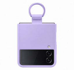 Samsung Galaxy Z Flip4 - Silicone Ring Cover - Krasbestendig - Paars