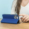iMoshion Hoesje Geschikt voor Samsung Galaxy S21 Hoesje Met Pasjeshouder - iMoshion Slim Folio Bookcase - Donkerblauw