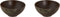 Palmer Schaal Jungle Aurora 13 cm 25 cl Groen Bruin Stoneware 2 stuk(s)