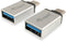 Equip 133473 - Adapter USB C naar USB A - Plug & Play - Zilver