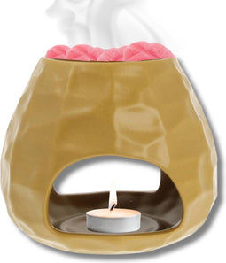 Scentchips® Bol Gebeiteld - Waxbrander - Geurbrander - Oliebrander - Wax Melts Brander - Aromabrander - Ook Geschikt Voor Essentiële Oliën - Geurolie - Waxmelts - Okter