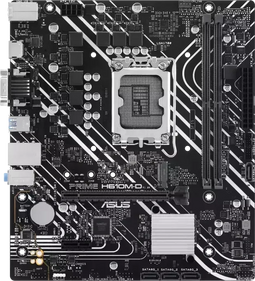ASUS PRIME H610M-D - Micro-ATX Moederbord - Intel H610 - 2x DDR5 tot 96GB RAM - LGA 1700