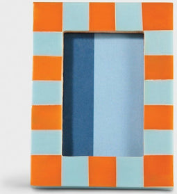 &Klevering fotolijst Check rechthoek oranje