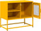 vidaXL - Tv-meubel - 68x39x60,5 - cm - staal - mosterdgeel