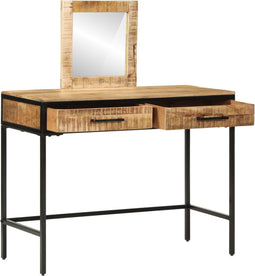 vidaXL - Kaptafel - 100x40x75/120 - cm - Massief - Hout - Ruw - Mango