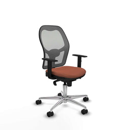 Piqueras y Crespo 1D086N0 - Bureaustoel - Hoogteverstelbaar met armleuning - Bruin Grijs
