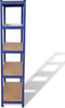 vidaXL - Opbergrekken - 2 - st - blauw
