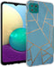iMoshion Hoesje Geschikt voor Samsung Galaxy A22 (5G) Hoesje Siliconen - iMoshion Design hoesje - Blauw / Meerkleurig / Goud / Blue Graphic