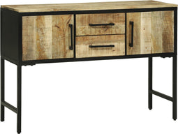 vidaXL - Sideboard - 100x35x70 - cm - Massief - Hout - Ruw - Mango