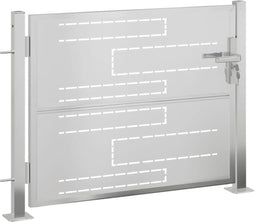 vidaXL - Poort - 100x75 - cm - roestvrij - staal