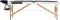 vidaXL - Massagetafel - inklapbaar - 2 - zones - hout - zwart - en - wit