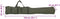 Hengeltas 150 cm oxford stof donkergroen