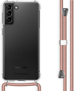 iMoshion Hoesje Geschikt voor Samsung Galaxy S21 Plus Hoesje Met Koord - iMoshion Backcover met koord - Transparant