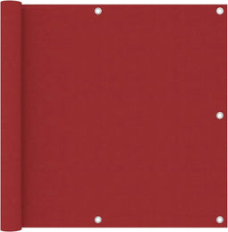 vidaXL - Balkonscherm - 90x400 - cm - oxford - stof - rood