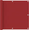 vidaXL - Balkonscherm - 90x400 - cm - oxford - stof - rood