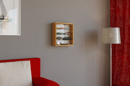 VCM Houten glazen wandvitrine Wandvitrine Verzamelvitrine Mandosa S Houten glazen wandvitrine Wandvitrine Verzamelvitrine Mandosa S