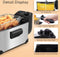 Royalty Line® EFT2000 Friteuse 3 Liter - Frituurpan - 2000W - Koude Zone - 2 tot 4 Personen - Koude Zone - Traploos Instelbare Temperatuurregelaar - RVS