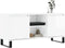 vidaXL - Tv-meubel - 104x35x50 - cm - bewerkt - hout - hoogglans - wit