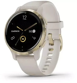 Garmin Venu 2S - GPS Smartwatch - Gezondheidsmonitoring en muziek - Goud (Beige Zwart)