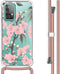 iMoshion Hoesje Geschikt voor Samsung Galaxy A52 (4G) / A52s / A52 (5G) Hoesje Met Koord - iMoshion Design Hoesje met Koord - Groen / Transparant / Roze / Cherry Blossom