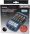 Technoline BC 1000 set batterijlader blauw met Sanyo Eneloop HR-3UTGB en AccuCell AkkuBox