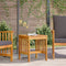 vidaXL - Tuin - Bijzettafel - Bruin - 45x45x50 - cm - Massief - Acaciahout