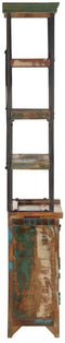 vidaXL - Hoge - kast - 55x30x180 - cm - massief - gerecycled - hout