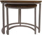 HSM Collection Salontafel Ronin Set van 2 Naturel/Wit Mangohout/Metaal