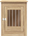 vidaXL - Hondenbench - 55 - x - 80 - x - 68 - cm - bewerkt - hout - sonoma - eikenkleurig