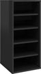 vidaXL - Schoenenkasten - 2 - st - 31,5x35x70 - cm - bewerkt - hout - hoogglans - zwart