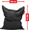 Fatboy Buiten Zitzak Grijs - 180h x 134b cm - voor buiten en binnen