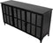 HSM Collection Dressoir Manhattan- metaal/glas - zwart
