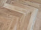 HSM Collection Eettafel Rond Visgraat Ø120x76cm Naturel/Zwart Eiken/Metaal