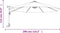 vidaXL - Wandparasol - 290 - cm - zeeblauw