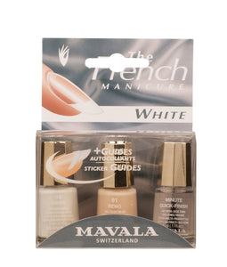 Mavala French Manicure kit White: White 5ml + Reno 5ml + Minute Quick Finish 5ml