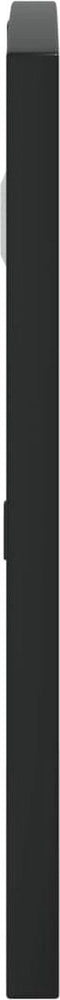 vidaXL - Wandspiegel - boog - 60x30 - cm - ijzer - zwart