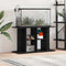 vidaXL - Aquariumstandaard - 100x40x60 - cm - spaanplaat - zwart - eikenkleurig