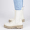 PS Poelman SATURNO - Chelsea Laarzen - Chunky zool - Crème - Maat 36