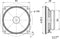 Visaton SL 87 WPM - Inbouwspeaker - 20W RMS 4 Ohm - Zilver Zwart