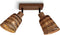 GOOD&MOJO Plafonniere Java - Bamboe Naturel/Zwart - 28x15x24cm -