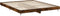 vidaXL - Bedframe - bewerkt - hout - gerookt - eikenkleurig - 180x200 - cm