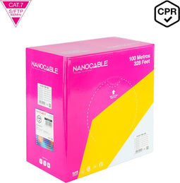 FTP Category 7 Rigid Network Cable NANOCABLE 10.20.1700-100 100 m