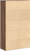 vidaXL - Boekenkast - 60x24x101,5 - cm - bewerkt - hout - bruin - eikenkleurig