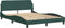 vidaXL - Bedframe - zonder - matras - 120x200 - cm - fluweel - donkergroen