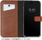 Selencia iPhone 14 Pro - Echt Lederen Bookcase - 3 Pashouders - Bruin